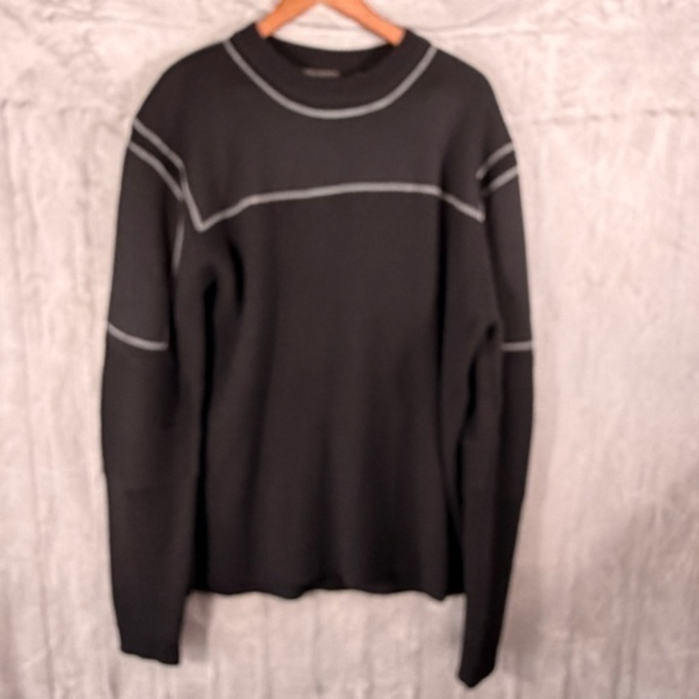 Harley-Davidson Wool Blend Black Crewneck Sweater XL very Heavy super nice